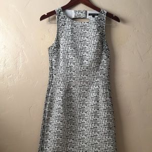 BANANA REPUBLIC Black&White Sleeveless Dress Sz 2
